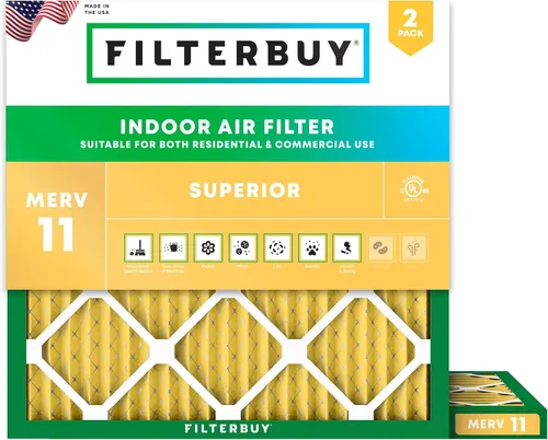 Vista 22 de Filterbuy Filtro de aire MERV 11 de 8 x 14 x 1 pulgadas para defensa de mascotas y alergias (paquete de 2), filtros electrostáticos plisados