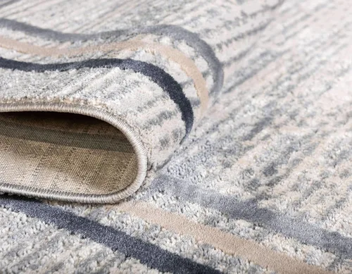 Vista 7 de Unique Loom Oasis Collection - Alfombra de área - Fuente (2 pies x 3 pies, rectangular, gris/marfil)