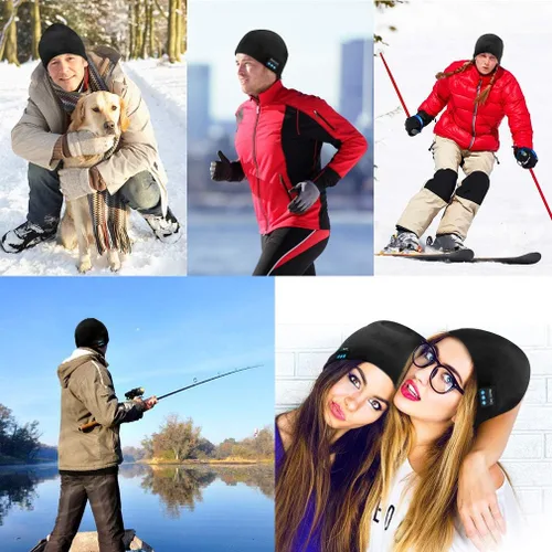 Vista 7 de Gorro con auriculares Bluetooth, regalos únicos de tecnología navideña