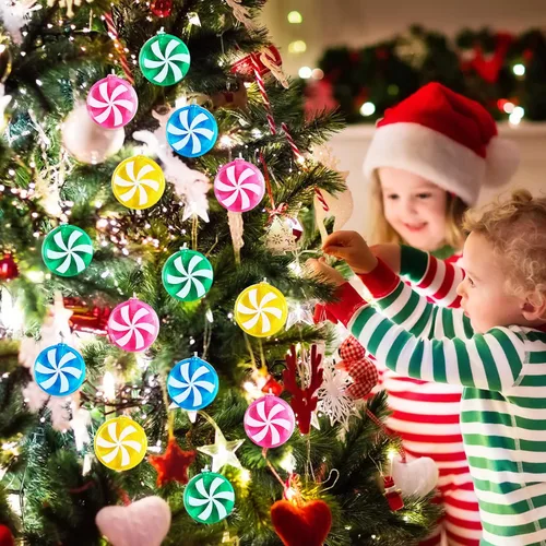 Vista 3 de Honoson 2 Piezas Luces de Cadena de Bastón de Caramelo Decoración 5.5 pies 10 LED Funcionan con Batería Luces de Hadas Lindas Bombillas Dulces