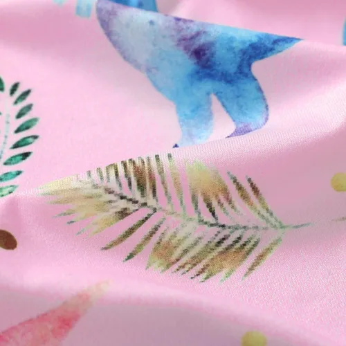 Vista 7 de Happy Town Vestido de dinosaurio para niñas y bebés, con volantes, manga con volantes, tutú de dinosaurio, vestido casual de verano