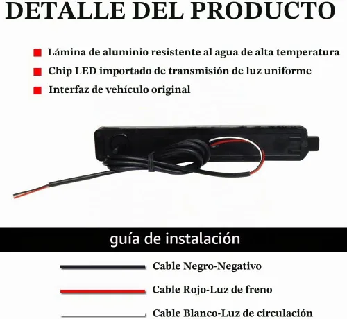 Vista 5 de Para Cadillac CTS o CTS-V 2008-2013, Buick Enclave 2008-2012, Equinox 2005-2009, Trailblazer SS 2007-2009 Reflector de parachoques trasero