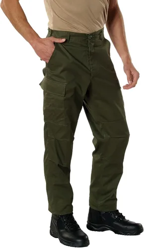 Vista 26 de Rothco: pantalones tácticos BDU – Pantalones cargo resistentes para senderismo al aire libre, EDC, uniforme de trabajo Uniforme de combate