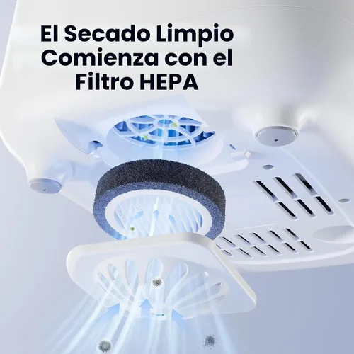 Vista 7 de Esterilizador y secadora de biberones, 99.999% de esterilización profunda, desinfección rápida de 6 minutos, hasta 12 botellas, filtro HEPA, todo