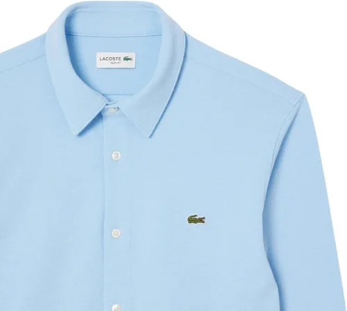 Vista 6 de Lacoste Camisa tejida de manga larga ajustada para hombre
