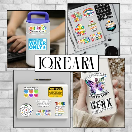 Vista 5 de Calcomanías inspiradoras con texto en inglés "It's Okay to Not Know It All Make Mistakes", calcomanías motivacionales para decorar vaso, botella
