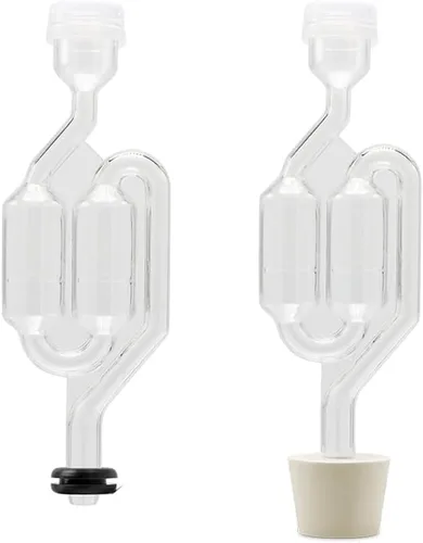 Vista 6 de Fermentaholics Juego de esclusas con ojales – 4 esclusas y 8 ojales para vino casero, cerveza, sidra, kimchi, chucrut – conservación, elaboración