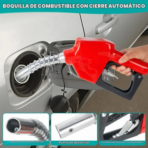 Vista 6 de AIGMISON Bomba de transferencia de diésel 12V 260W con manguera de apagado automático, kit de bomba extractora de transferencia de combustible