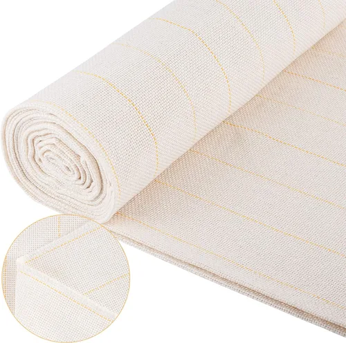 Vista 9 de Tela de Tufting Grande de 40" × 40" con Líneas Marcadas - Tela de Monje Primaria para Aguja de Punzón para Alfombra DIY - Pistola de Tufting