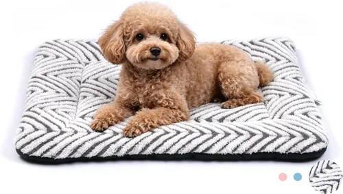 Vista 11 de Mora Pets - Cama para gatos de interior lavable, almohadilla antideslizante para jaula de perros, linda cama para perros con estrellas para perros