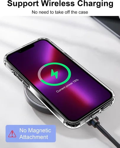 Vista 439 de HOOMIL Funda para iPhone 7 Plus/iPhone 8 Plus de 5.5 Pulgadas, sin amarillamiento, protección contra caídas, cubierta trasera dura transparente