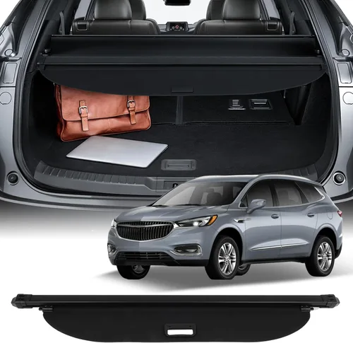 Vista 21 de SCITOO Cubierta de carga para 2019-2024 compatible con Cadillac XT4 2.0L retráctil para maletero trasero, cubierta de seguridad para equipaje