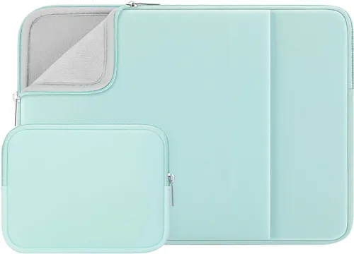 Vista 11 de RAINYEAR Funda para laptop de 11 pulgadas, bolsa de forro suave con bolsillo frontal y bolsa de accesorios, compatible con MacBook Neo A18 MacBook