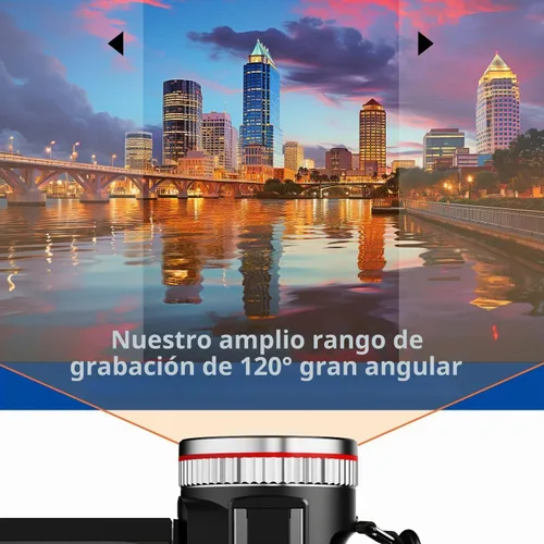 Vista 4 de Cámara de Video, Videocámara 4K, Cámara de 64MP 30FPS de Doble Lente con Micrófono Inalámbrico para Vlogging YouTube, Pantalla Ultra HD de 3