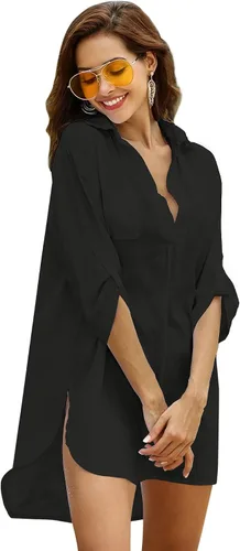 Vista 2 de Ekouaer Vestido de playa para mujer, traje de baño, traje de baño