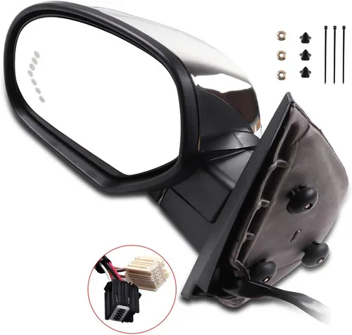 Vista 9 de SCITOO Espejo retrovisor lateral del conductor apto para 2007 para Chevy Silverado Pickup nuevos modelos de estilo de carrocería 2008-2013 ajuste