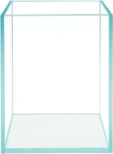 Vista 5 de Nano Tall - Tanque de peces sin marco de hierro bajo en hierro, extra transparente con estilo de aire flotante, para acuarios o terrarios