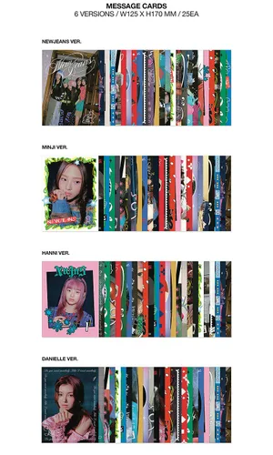 Vista 3 de NEWJEANS OMG 1st Winter Single Album ( MESSAGE CARD Ver. - MINJI ) K-POP SEALED