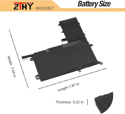 Vista 7 de ZTHY Reemplazo de batería B41N1827 para Asus ZenBook Flip 15 UX562 UX562F UX562FA UX562IA UX562FD UX562IQ UX562UG Q526 Q526F Q526FA Q526FAC Q507