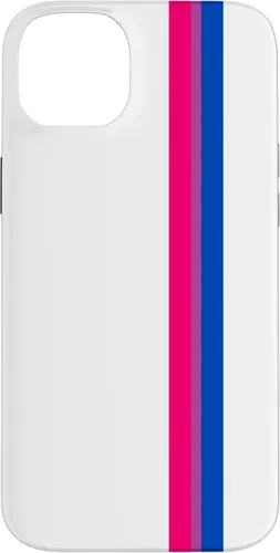 Vista 14 de Funda blanca para iPhone 13 Pro Subtle Bi Pride Flag LGBT Bisexual Stripe
