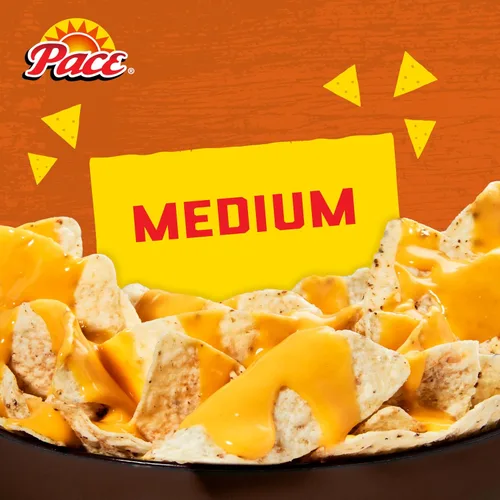 Vista 5 de Salsa de queso para nachos mediana Pace, lata de 10.5 onzas