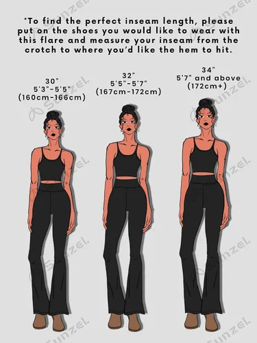 Vista 3 de Sunzel Leggings acampanados para mujer con bolsillos, pantalones de yoga cruzados con control de abdomen, cintura alta y pierna ancha