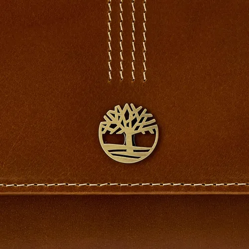 Vista 3 de Timberland - Cartera de piel con solapa RFID para mujer, Marrón, talla única
