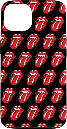 Vista 7 de Rolling Stones Classic Tongue Logo Repeat - Carcasa para iPhone 17, color negro