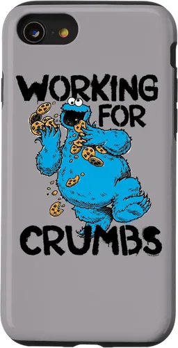 Vista 18 de iPhone 12/12 Pro Sesame Street Cookie Monster Trabajo para migas caso
