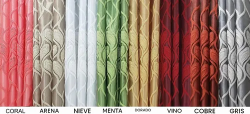 Vista 3 de GOHD Light Grace. Panel de cortina de gasa jacquard con cenefa doble adjunta y respaldo de tafetán. Juego de 2 piezas. Cada pieza de 54 pulgadas