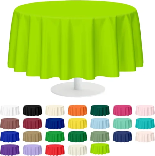 Vista 9 de Mulbozy 2 piezas de mantel de plástico negro para mesa rectangular, 54 × 108 pulgadas, fundas desechables de mesa para fiestas negras