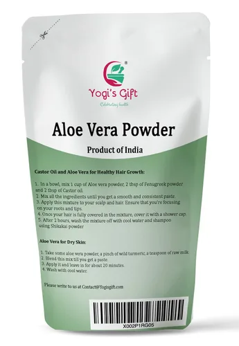 Vista 5 de Paquete múltiple Polvo de cúrcuma blanca + paquete de polvo de aloe vera 8 onzas cada uno