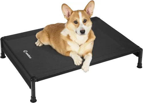 Vista 10 de Veehoo CWC2433 - Cama fresca para perros para exteriores, cama elevada para mascotas con malla Teslin lavable y transpirable, pies de silicona