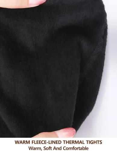 Vista 4 de VERO MONTE Medias térmicas de invierno opacas con forro polar para mujer