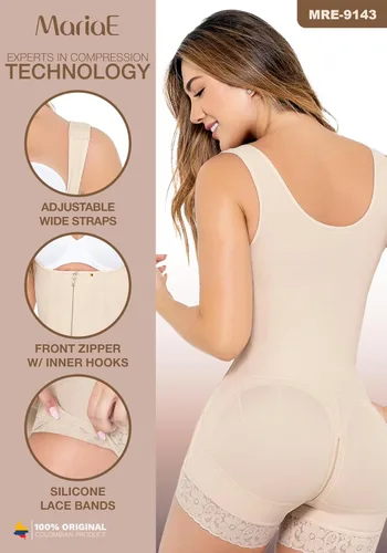 Vista 5 de MARIAE ETAPA 2 Faja Abdominoplastia Post Cirugía Lipo Compresión Prenda Faja Colombiana Reductora y Moldeadora Beige 9143