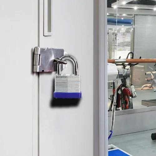 Vista 4 de SEPOX Trinity Candados con igual llave para exteriores, cuerpo de acero laminado reforzado de alta resistencia de 1-9/16 pulgadas 1.575 pulgadas