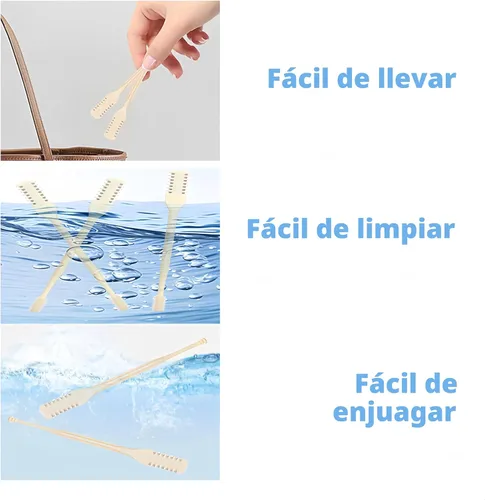 Vista 8 de Cortador de pelo nasal portátil, esencial de viaje para hombres y mujeres, herramientas de eliminación de vello de fosas nasales de doble cara