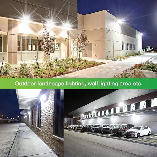 Vista 7 de Luz giratoria del paquete de la pared de la cabeza LED de 80W, 5000K 10800LM 5000K IP65 impermeable, 100-277V, UL listado, iluminación