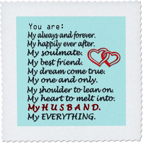 Vista 10 de 3dRose My Always and Forever, My Happily Ever After, My Soulmate, My Best Friend Toalla, 15 x 22 pulgadas, color blanco