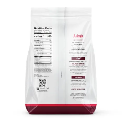 Vista 2 de Arby's Papas fritas sazonadas rizadas, 22 onzas (congeladas)