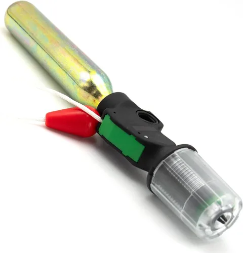Vista 5 de Kit de CO2 cilindro de cartucho de 24/1.16 oz para chaleco salvavidas inflable, cinturón salvavidas repuesto botellas de metal de 1/2 pulgada