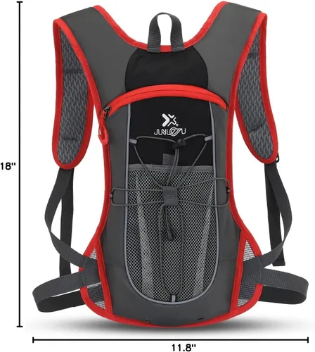 Vista 9 de Clape Mochila de hidratación para correr, ciclismo con vejiga de hidratación de 2 litros, mochila de agua ligera y portátil, mochila transpirable
