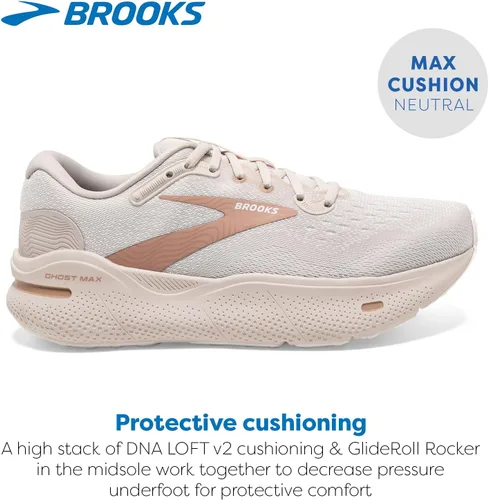 Vista 2 de Brooks Zapatillas Ghost Max Cushion Neutral para correr y caminar para mujer