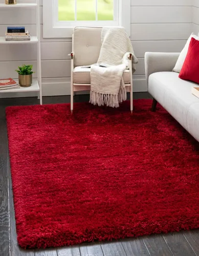 Vista 29 de Rugs.com - Alfombra de la colección Infinity, alfombra de pelo mullido sólida de 2 x 3 pies, color azul Egeo, perfecta para salas de estar