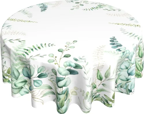 Vista 57 de Giwawa Mantel de Mesa Redondo con Bandera de EE. UU., Mantel Americano con Estrellas, Mariposas, Círculo, 152 cm. Mantel del 4 de julio, Día