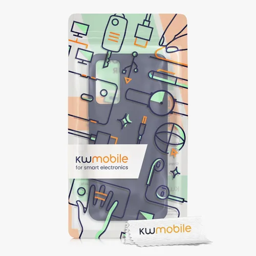 Vista 7 de kwmobile Funda compatible con Xiaomi Redmi Note 11 Pro/Note 11 Pro (5G) / Note 12 Pro (4G) - Funda de silicona TPU con acabado suave - Océano