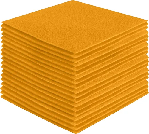 Vista 47 de FabricLA Hojas de fieltro acrílico para manualidades, cuadrados de fieltro precortados suaves de 4 x 4 pulgadas (3.9 in x 3.9 in), utiliza hojas