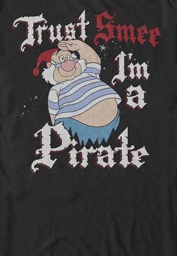 Vista 2 de Disney hombre peter pan Campanilla Trust Smee I 'm un pirata gráfico playera