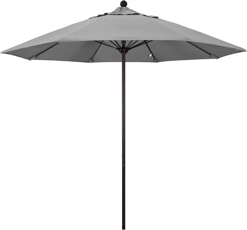 Vista 15 de California Umbrella ALTO908117-5410 Venture Series - Sombrilla comercial para patio, 9 pies redonda, color azul aire Sunbrella