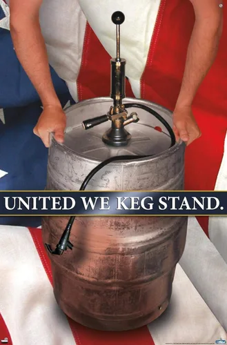 Vista 4 de Trends International United We Keg - Póster de pared con soporte, 22.37 x 34.00 pulgadas, paquete de póster y pasador de empuje prémium